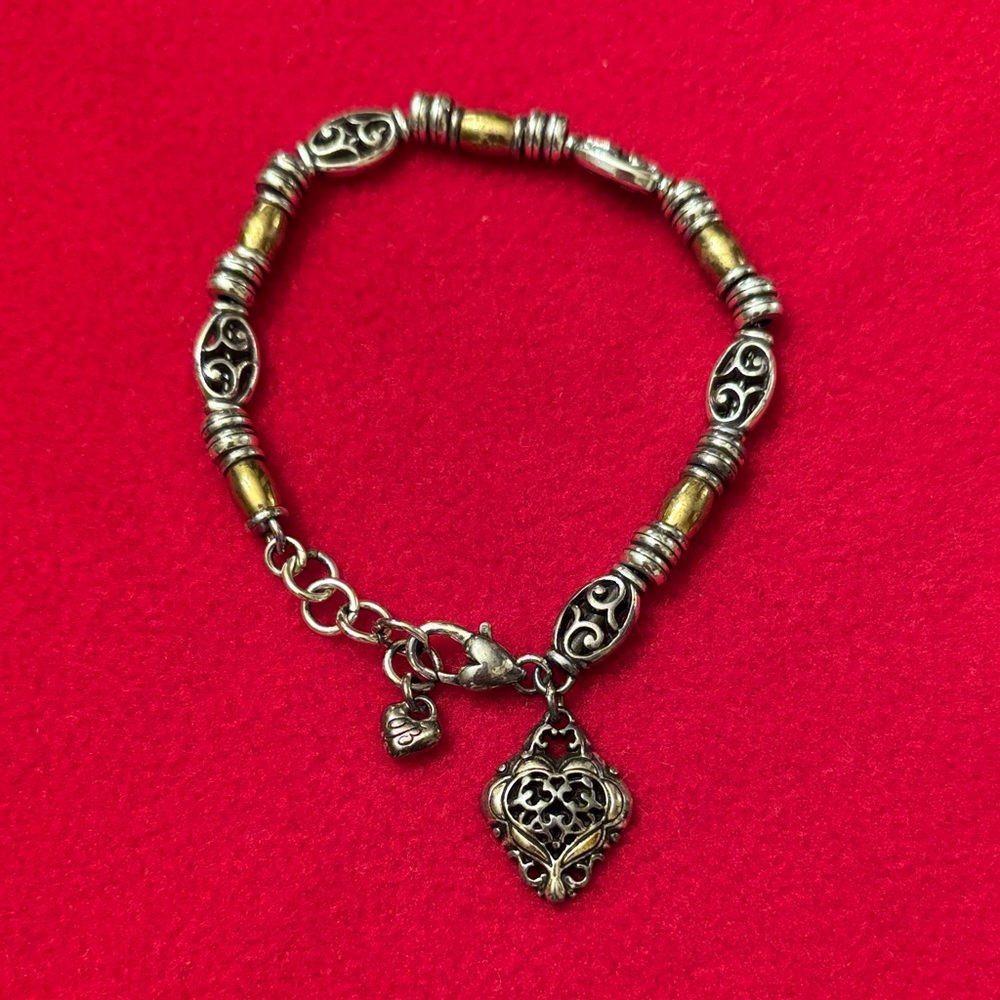 Brighton Silver and Gold Charm Bracelet